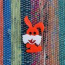 Pin - Bunny - orange - Badge
