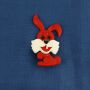 Pin - Bunny - orange - Badge