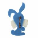 Spilla - coniglietto - blu - fermaglio DDR