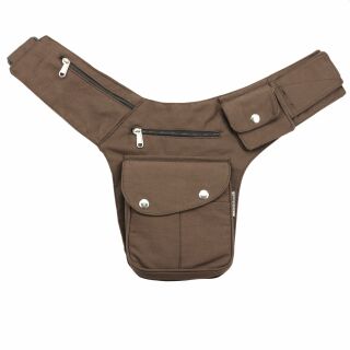 Riñonera - Buddy - marrón - plateado - Cinturón con bolsa - Bolsa de cadera