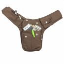 Riñonera - Buddy - marrón - plateado - Cinturón con bolsa - Bolsa de cadera