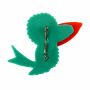 Pin - Bird - turquoise - Badge