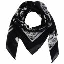 Cotton Scarf - gothic Ouija 03 - spiritboard - black-whit...