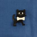 Pin - Cat - black-white - Badge