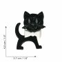 Spilla - gatto - bianco e nero - fermaglio DDR
