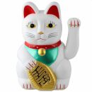 Agitando gato chino - Maneki neko - 20 cm - blanco