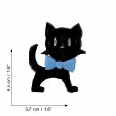 Anstecker - Katze - schwarz-blau - DDR Anstecknadel