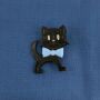 Pin - Cat - black-blue - Badge