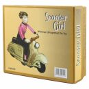 Juguete de hojalata - Scooter Girl - rosa