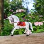 Juguete de hojalata - Caballo - blanco