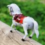 Juguete de hojalata - Caballo - blanco
