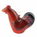 Colgante de hojalata - Gallo - rojo