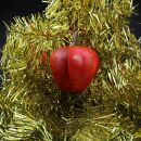 Ciondolo di latta - mela - Ornamento per albero di Natale