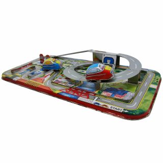 Blechspielzeug - Spielbahn mit Autos - Highway Set - inklusive Blechautos