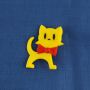 Pin - Cat - yellow-red - Badge
