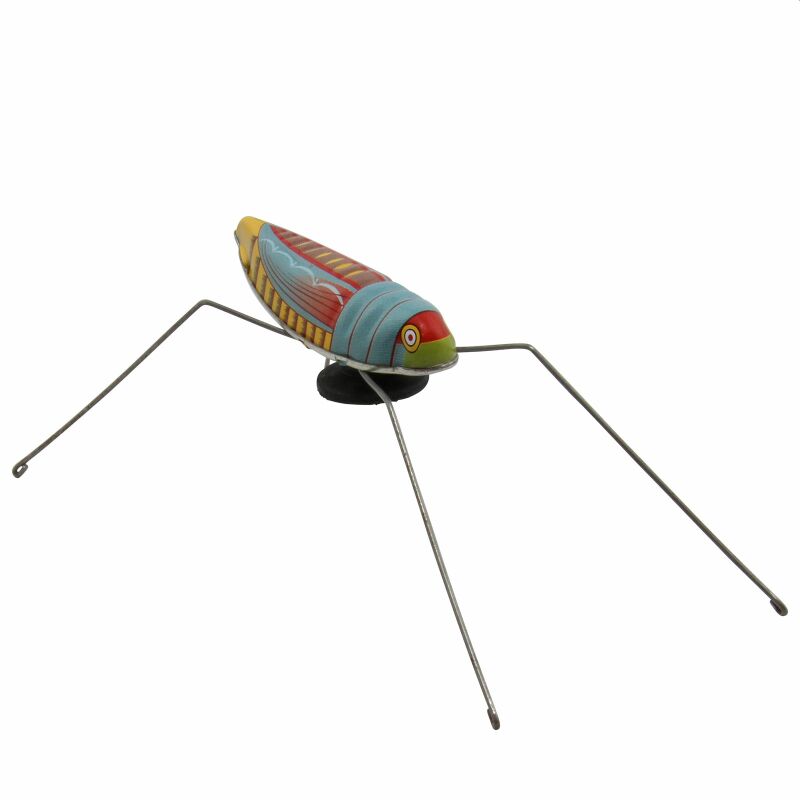 Tin Toy Jumping Grasshopper 