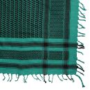 Kufiya - Keffiyeh - verde-verde turquesa - negro - Pañuelo de Arafat