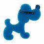 Spilla - grosso cane - blu - fermaglio DDR