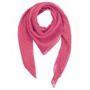 Sciarpa di cotone - rosa - lurex oro - foulard quadrato