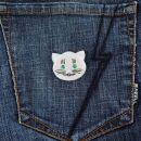 Pin - Cats Head - green - Badge