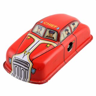 Tin toy - collectable toys - Fire Car - red