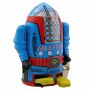 Robot - Robot de hojalata - Mr. Atomic - azul - Juguete de lata