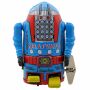 Roboter - Mr. Atomic - blau - Blechroboter