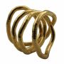 Bisutería - cadena de serpientes - oro - tono dorado 01 - 8 mm