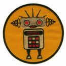 Patch - Robot - Argento e arancione 8 cm - toppa