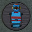 Patch - Robot - blu e grigio 8 cm - toppa