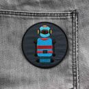 Patch - Robot - blu e grigio 8 cm - toppa