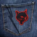 Patch - Cats Head - black-red