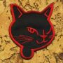 Patch - Cats Head - black-red