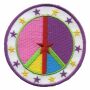 Patch - Peace sign with stars - multicolor