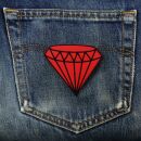 Patch - Diamante - rosso - toppa