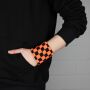 Sweatband - black-orange chequered