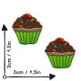 Patch - Muffin - verde - Set di 2 - toppa