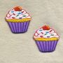 Patch - Muffin - Purple - Set di 2 - toppa