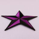 Parche - Estrella negra-lila