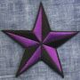 Patch - stella - nero-purple - toppa