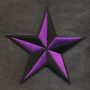 Parche - Estrella negra-lila