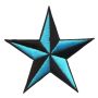 Patch - Star black-light blue