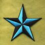 Patch - Star black-light blue