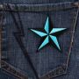 Patch - Star black-light blue