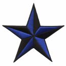 Parche - Estrella negra-azul