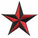 Parche - Estrella negra-roja