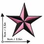 Parche - Estrella negra-rosa