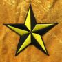 Parche - Estrella negra-amarilla