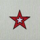Parche - Estrella roja-blanca
