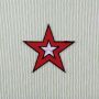 Parche - Estrella roja-blanca